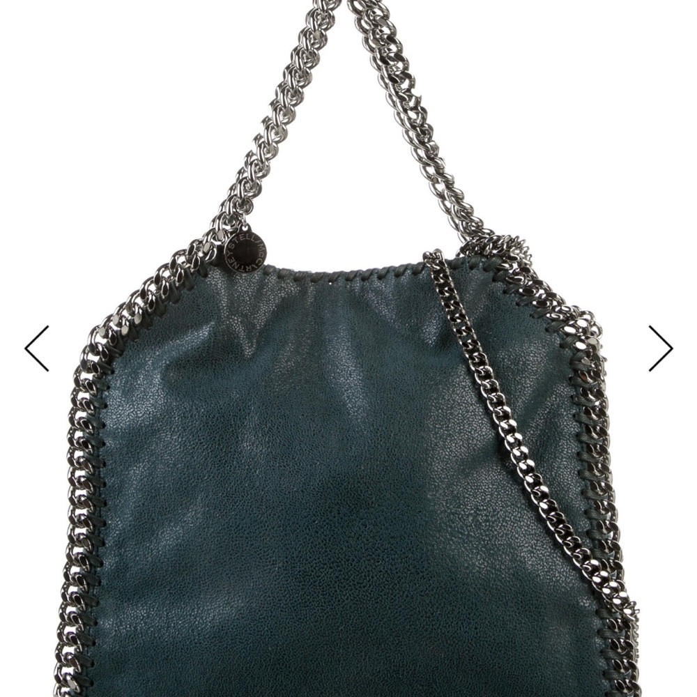 Stella McCartney Teal Crossbody Bag with Chain Detail